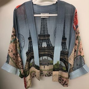 Soft, new, flowy, never worn kaftan top from high end boutique Kuhl-Linscomb.